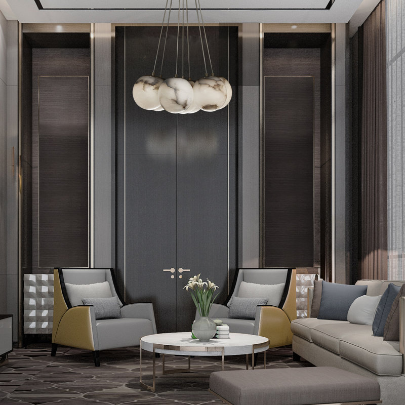 Kepler 19 Light Chandelier in Gold