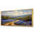 Toile avec cadre flottant or