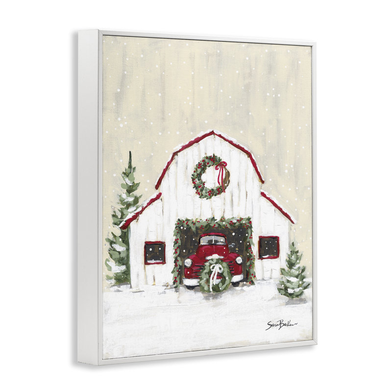 «Seasonal Garlands», art de la giclée encadrée par Cindy Jacobs, Noir, noir, noir, noir, H 14 po x l 11 po