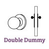 Emtek Dummy Knobset w/ Lancaster Rosette and Belmont Knob