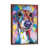 Classic Brown Wood Floater Framed
