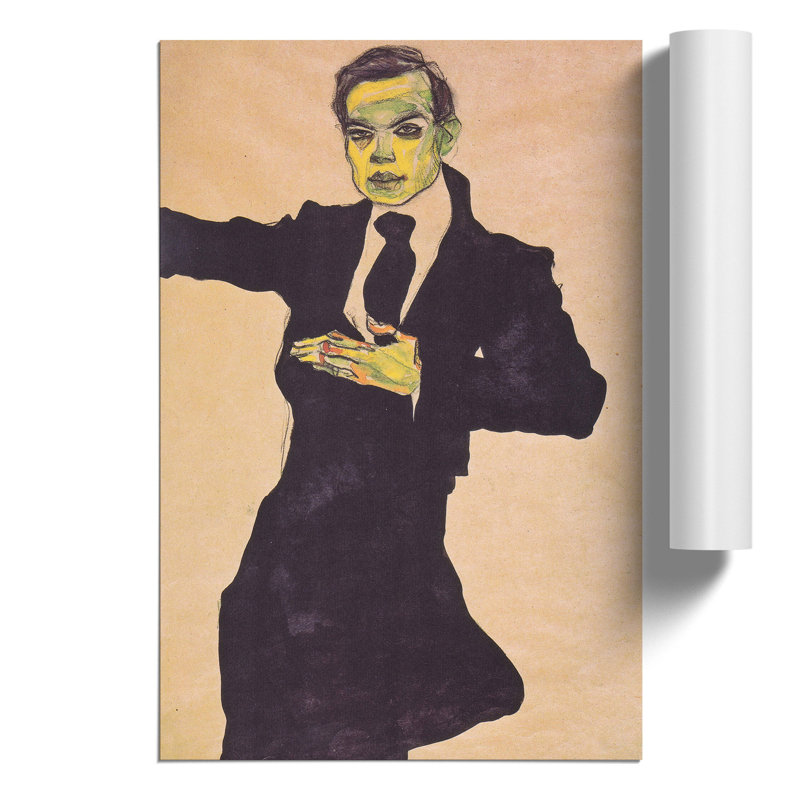 Maler Max by Egon Schiele - Frameless Print, 30cm H x 21cm W x 0.1cm D