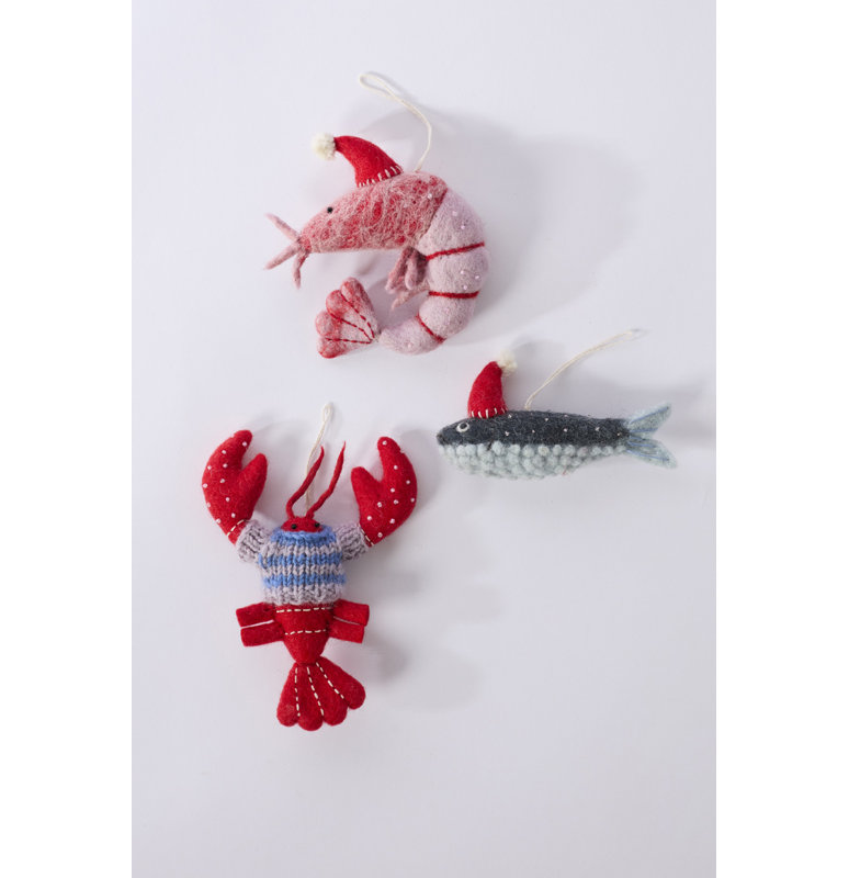 Ornement de Noël Nantucket 5 po x 4 po x 1,5 po