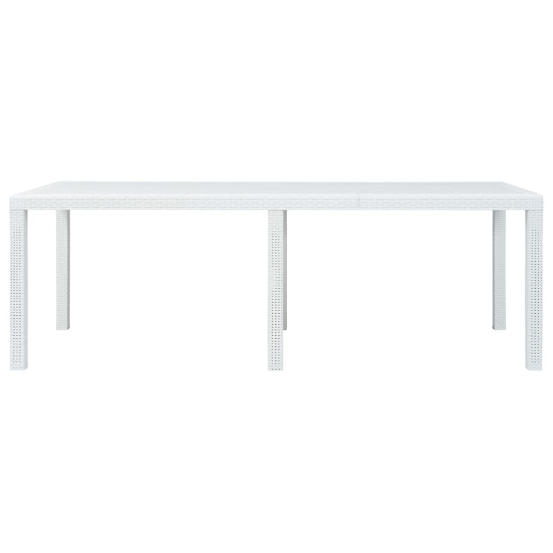 Rectangular Outdoor Dining Table , 220cm cm W 90cm cm D, White