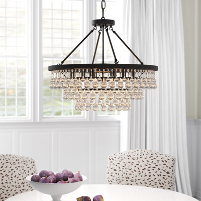 Watts 9 - Light Dimmable Tiered Chandelier