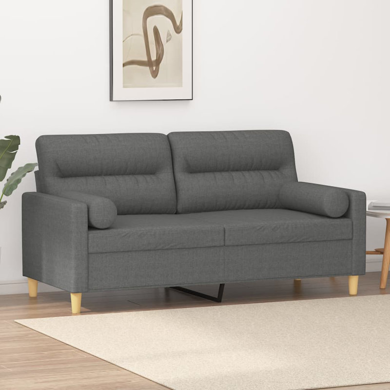 Ramia Upholstered Sofa, Dark Gray, 31.5" H x 78" W x 30.3" D