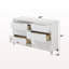 Commode de style moderne avec finition blanche