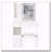 29.2" Small Space Vanity Table with LED Mirror, Power Station, Hair Dryer Bracket and Stool-1828783522