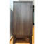 Buffet de rangement brun avec pieds en bois massif pour organisation de vestibule
