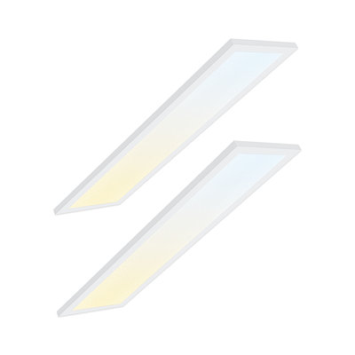 3CCT 1x4FT LED Flat Panel Light, Surface Mount, 120V, 4600LM, Built-in Driver Ceiling Light Fixture, 5%-100% Dimmable