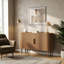 Buffet 55 "avec portes et tablettes, armoire de rangement crédence pour le salon, noyer-129523448