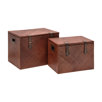 two brown cube blanket boces