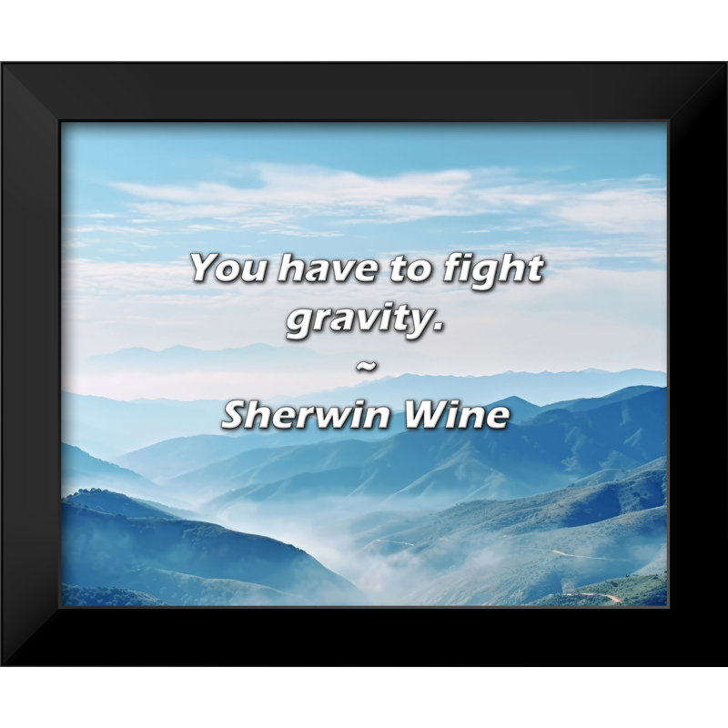 Sherwin Wine Quote: Vous devez lutter contre la gravité.