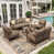 Brown Cushion/Chestnut Brown Frame 