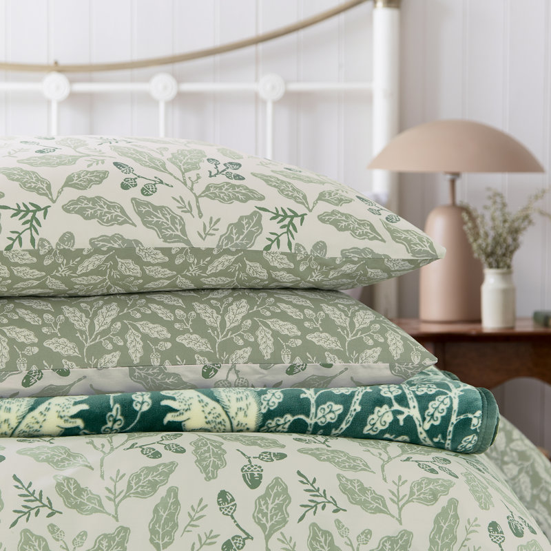 Acorns Cotton Duvet Cover Set, Single Duvet Cover Set + 1 Pillowcase