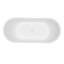 Baignoire piédestal ovale à double surface 67 po avec bonde Kingston Stone-57475216