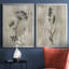 «Sumi-e Silhouette I», ensemble de 2 reproductions d'art-1917085886-1917085885-1980170826
