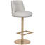 Donegal By Michael Weiss Swivel Upholstered Stool with Metal Frame-1639989715