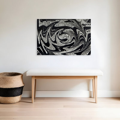 Abstract Dollar Swirl Abstract Modern Contemporary Architecture Wall Art Print by Pictufy Studio IV - Wrapped Canvas Print