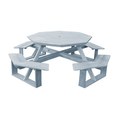 Moe 8 - Person Wood Patio Dining Set with