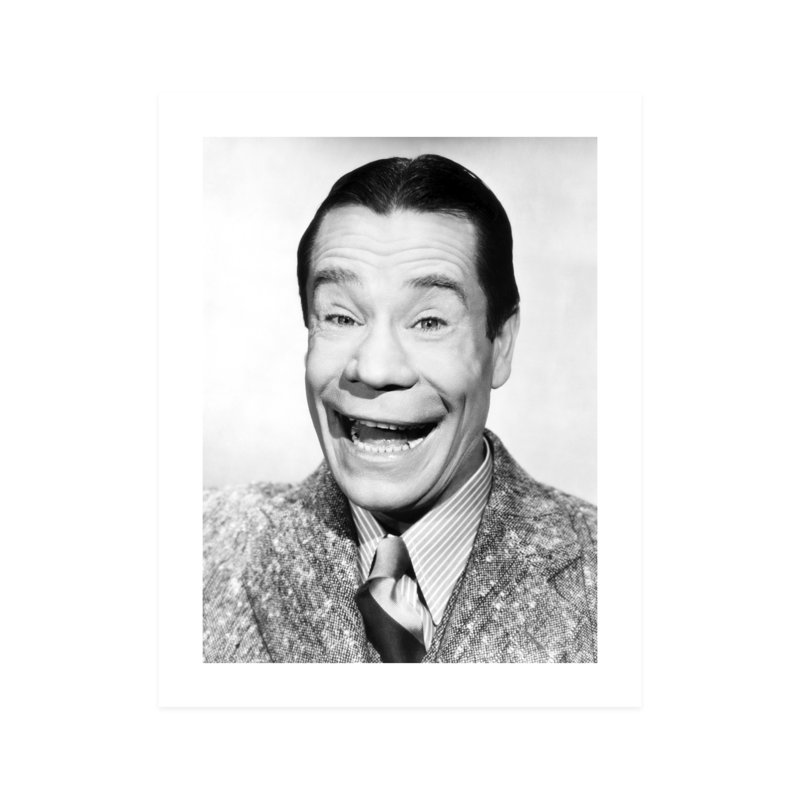 " Portrait Of Smiling Joe E. Brown ", 10" H x 8" W