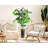 60'' Faux Ficus Tree in Metal Planter