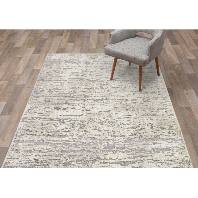 Tapis gris Roseman, Rectangle 5 pi 3 po x 7 pi 3 po