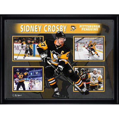 Sidney Crosby, collage de 4 photos encadrées, pingouins de Pittsburgh