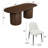 Henriques 8 - Person Oval Dining Table Set-894542720
