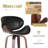Corrigan Studio® 30" Modern Upholstered Counter Height Bar Stools, Swivel Bar Stools With Back-294301364