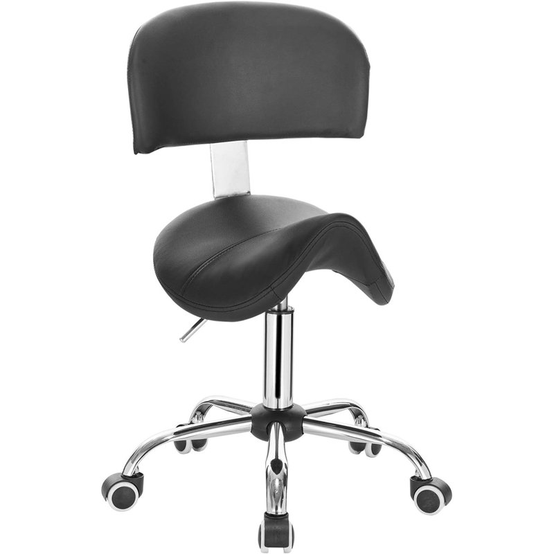 Backed Lab Stool Active Stool, Black