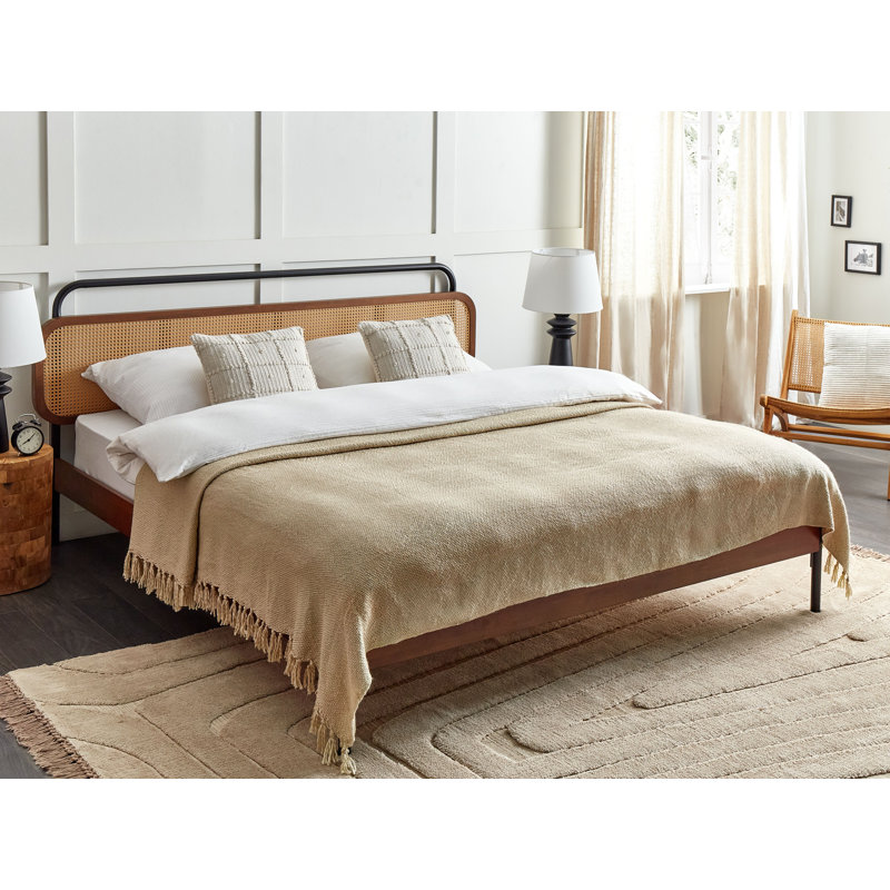 CHAOHANI Woven Throw Blanket, 200cm W x 220cm L, Beige
