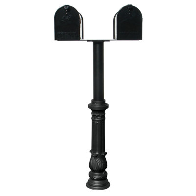 Hanford Aluminum Post Mounted Mailbox