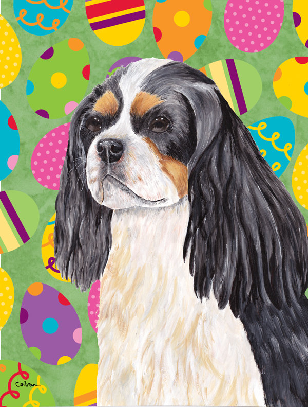 Drapeau de jardin Atara, Épagneul cavalier King Charles 1