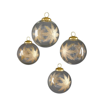  Ornement en verre 4 "4 pièces, 4 pièces