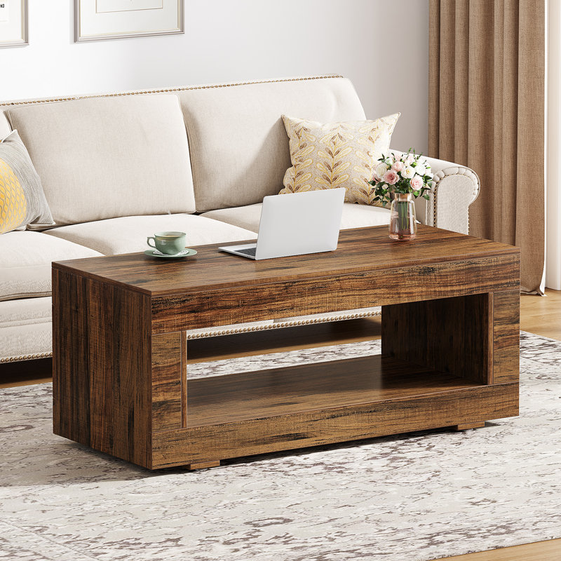 Table basse 43,3 "pour le salon, table basse moderne avec rangement