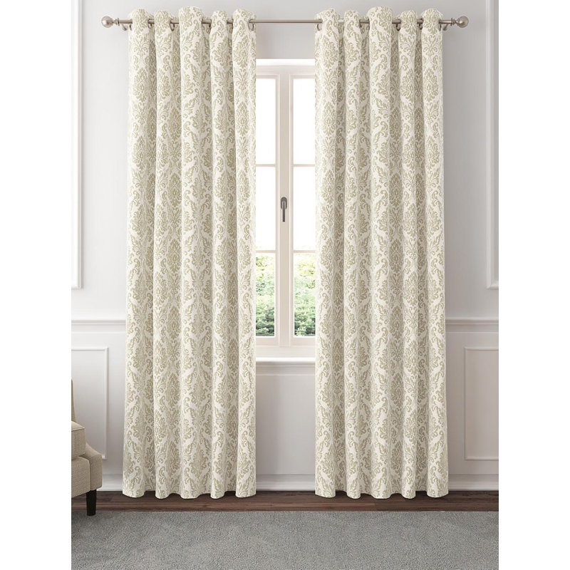 Paire de rideaux obscurcissant avec œillets Ruark, Brun clair