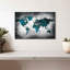 «Aged World Map XLI», reproduction sur toile tendue-1187813948