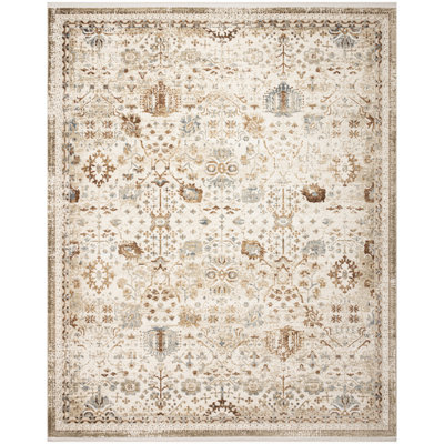 Nourison Pardis 7'10" x 9'10" Ivory Rust Vintage Indoor Rug