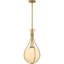 Cholena 1-Light Aged Brass Mini Pendant Light-98691642