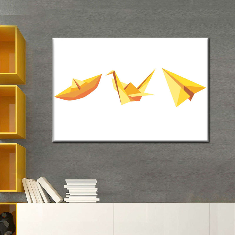 " Origami " by Stark Art Collective, 8" H x 12" W x 1" D