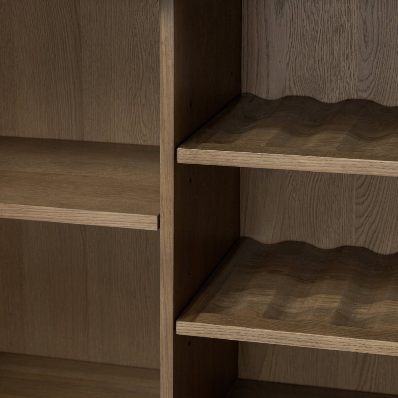 Bari Bar Cabinet, Weathered Oak