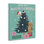 Art mural sur toile Purr-Fect Christmas Tree, design par Angela Nickeas