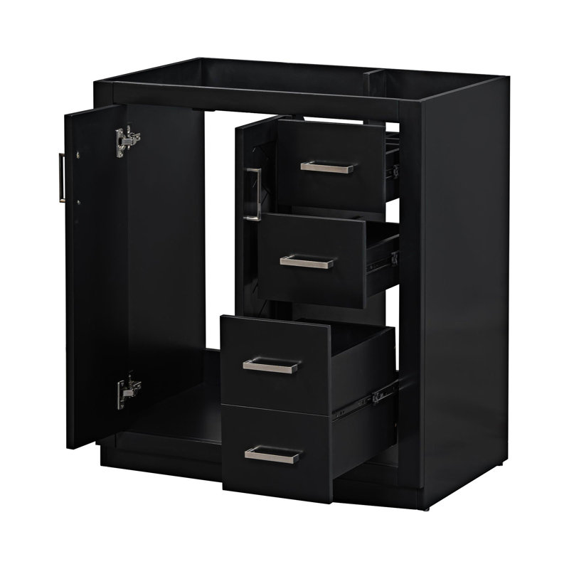29.53'' Single Bathroom Vanity Base Only, Navy Blue