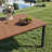 6-Person Outdoor Rectangular Patio Dining Set With Swivel Armchairs-2018690253