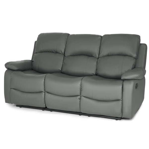 Ebern Designs Haynoski 3 Seater Faux Leather Sofa | Wayfair.co.uk