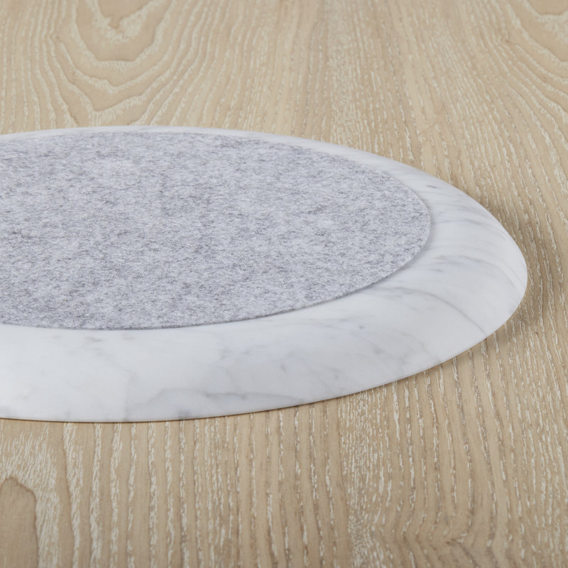 Delicious Decorative Tray, White Marble