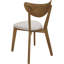 Chaises de salle à manger de style Mid-Century brun clair et châtaignier (2 pièces) - Élégantes et coussinées (2)