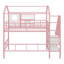 Twin Metal Loft Bed With Roof-577420963
