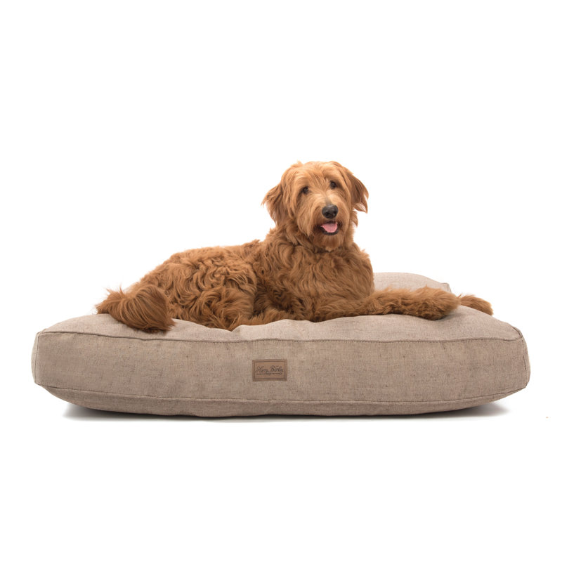 Lit pour chien Tweed, Naturel, Grand (H 5 po x l 44 po x P 36 po)